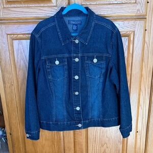 Baccini Women's Dark Blue Denim Jacket